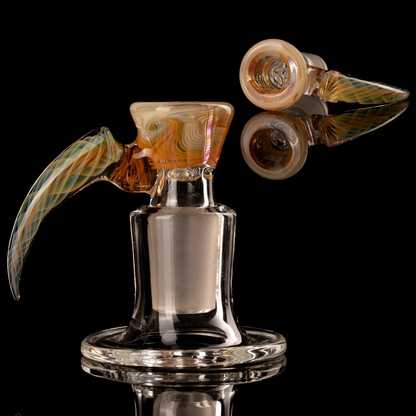 Jesse Who - 18mm 5 Hole Fumed Horn Slide - 9