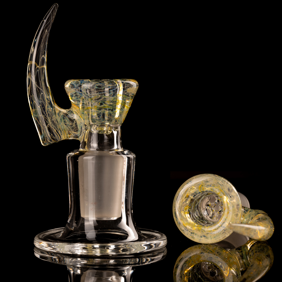 Jesse Who - 18mm 5 Hole Fumed Horn Slide - 12