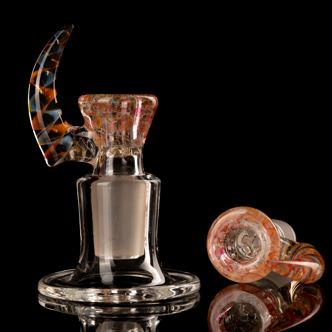 Jesse Who - 18mm 5 Hole Fumed Horn Slide - 13