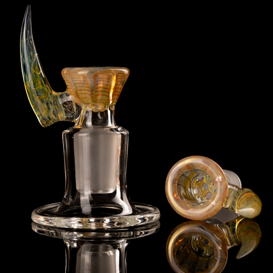 Jesse Who - 18mm 5 Hole Fumed Horn Slide - 16