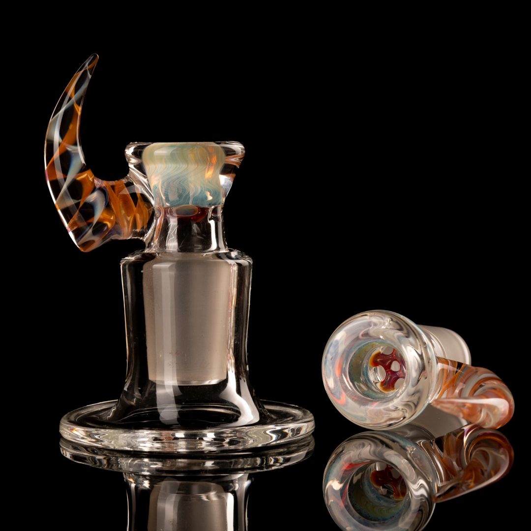 Jesse Who - 18mm 5 Hole Fumed Horn Slide - 17