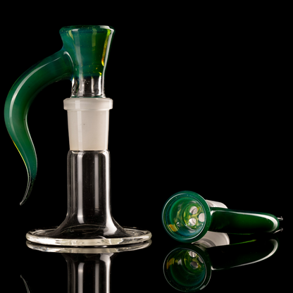 Asu Glass - 18mm 3 Hole Horn Slide - 3