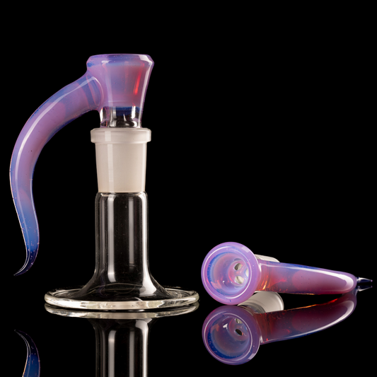 Asu Glass - 18mm 3 Hole Horn Slide - 6