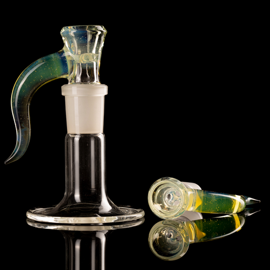 Asu Glass - 18mm 3 Hole Horn Slide - 9