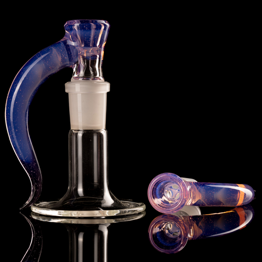 Asu Glass - 18mm 3 Hole Horn Slide - 10