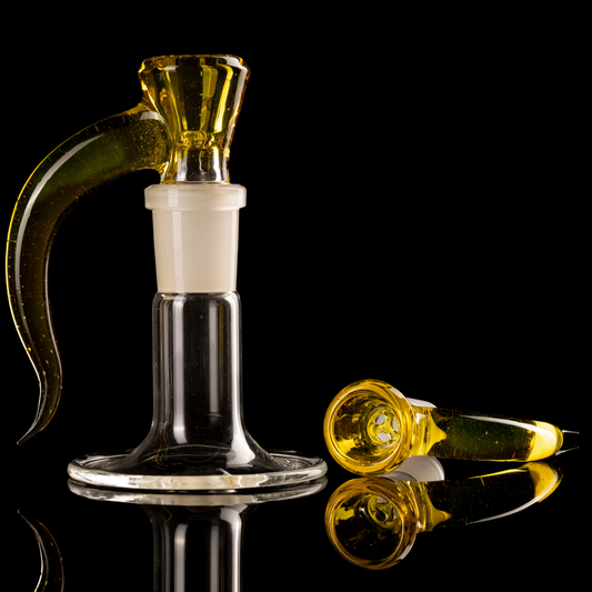 Asu Glass - 18mm 3 Hole Horn Slide - 11