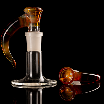 Asu Glass - 18mm 3 Hole Horn Slide - 12