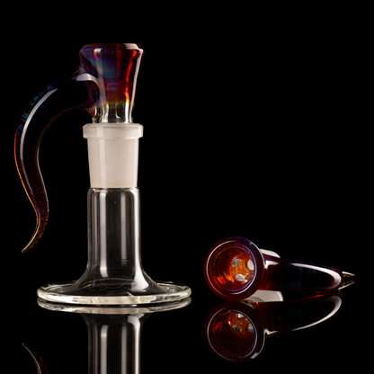 Asu Glass - 18mm 3 Hole Horn Slide - 14