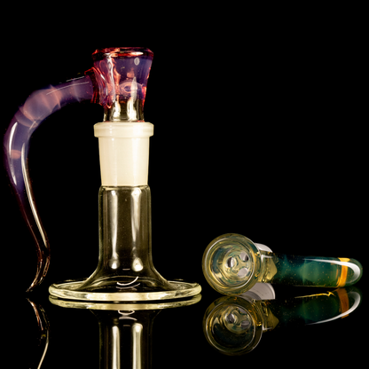 Asu Glass - 18mm 3 Hole Horn Slide - 16