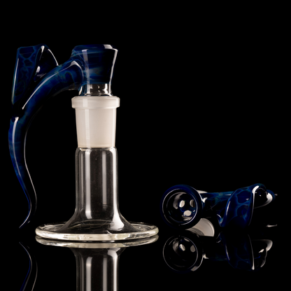 Asu Glass - 18mm 3 Hole Double Horn W/ Flat Horn Slide - 1