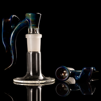 Asu Glass - 18mm 3 Hole Double Horn W/ Flat Horn Slide - 2