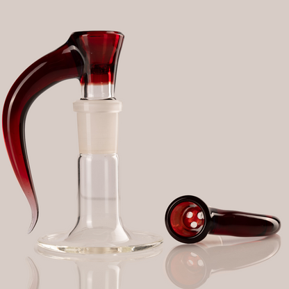 Asu Glass - 18mm 3 Hole Horn Slide - 17