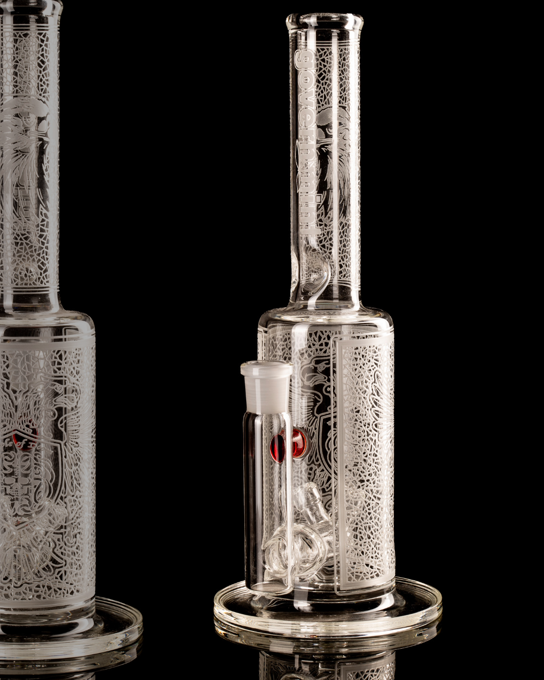 Governmint Glass - V Twin 18mm Bong W/ Dwreck Full Blast