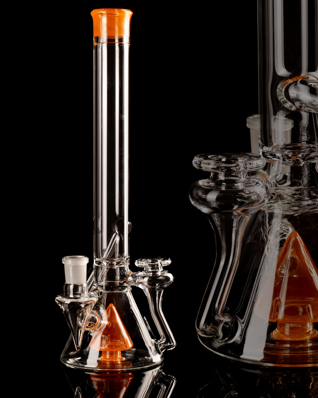 Discobox Glass - 18mm 38mm Fixed Double Recyling Beaker - 1