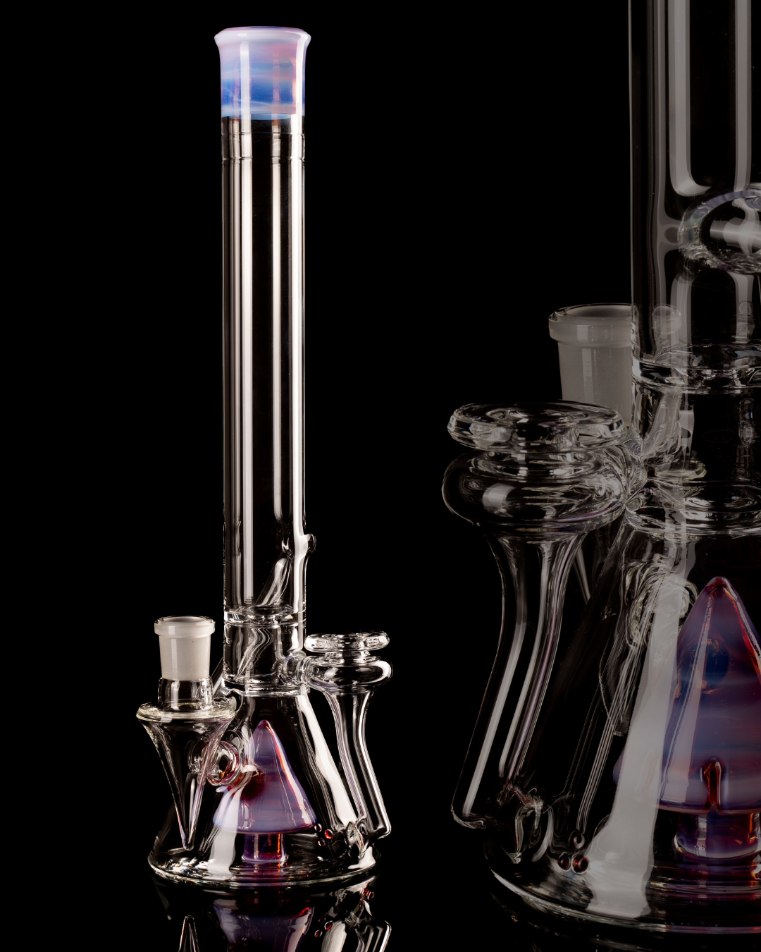 Discobox Glass - 18mm 38mm Fixed Double Recyling Beaker - 2