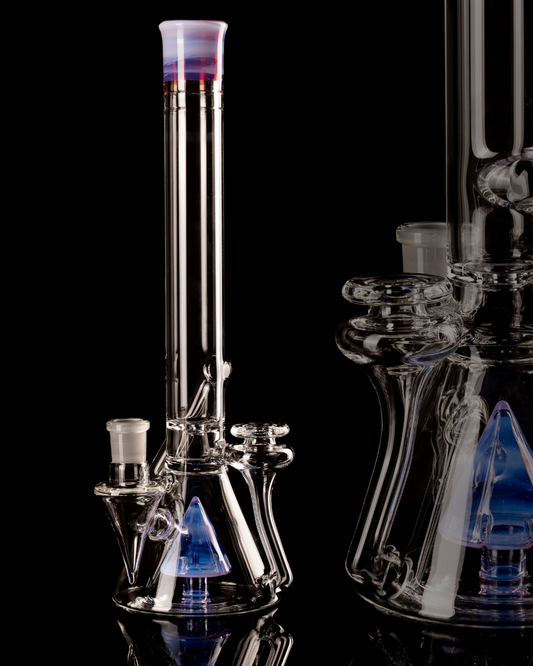 Discobox Glass - 18mm 38mm Fixed Double Recyling Beaker - 4