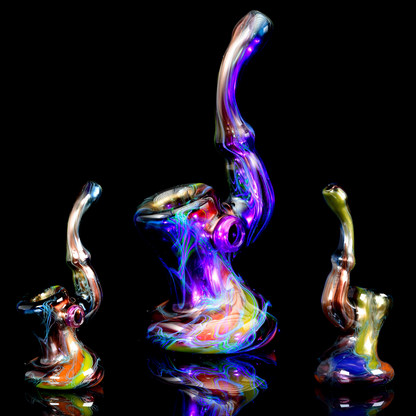 Scomo Glass - Electrum Rainbox Mix Scribble Tech Stand Up Dry Pipe