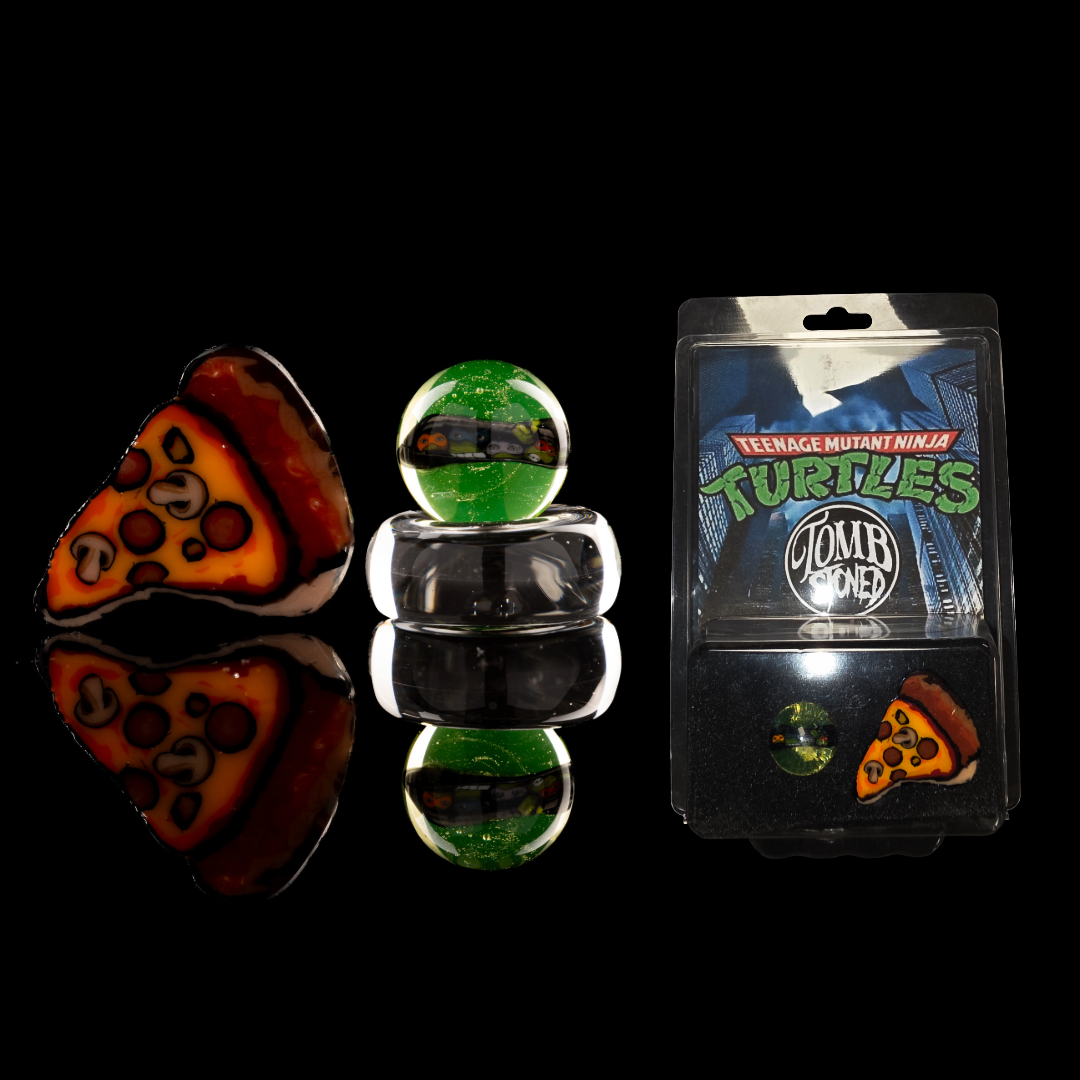 Tombstoned Glass - TMNT Marble & Pizza Millie Slice Set