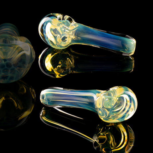 Tombstoned Glass - Fumed Honeycomb Spoon
