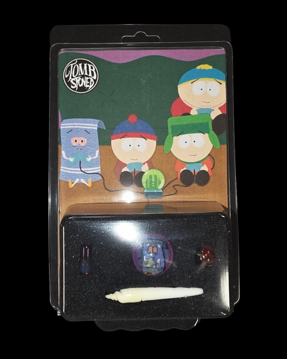 Tombstoned Glass - Towelie Slurper Set W/ Glass Joint