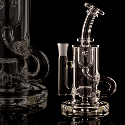 Fat Boy Glass - 14mm Clear Klein Recycler