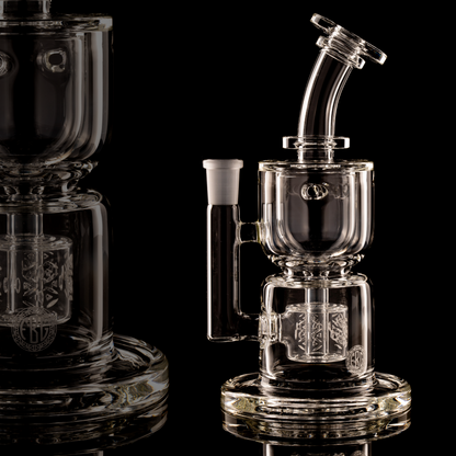 Fat Boy Glass - 14mm Clear Full Size Torus Recycler