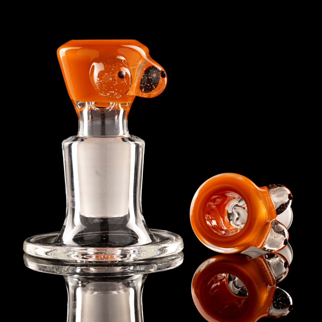 Titz Glass - 18mm 4 Hole Single Colour Titty Slide - 1