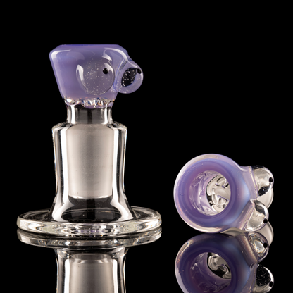 Titz Glass - 18mm 4 Hole Single Colour Titty Slide - 2