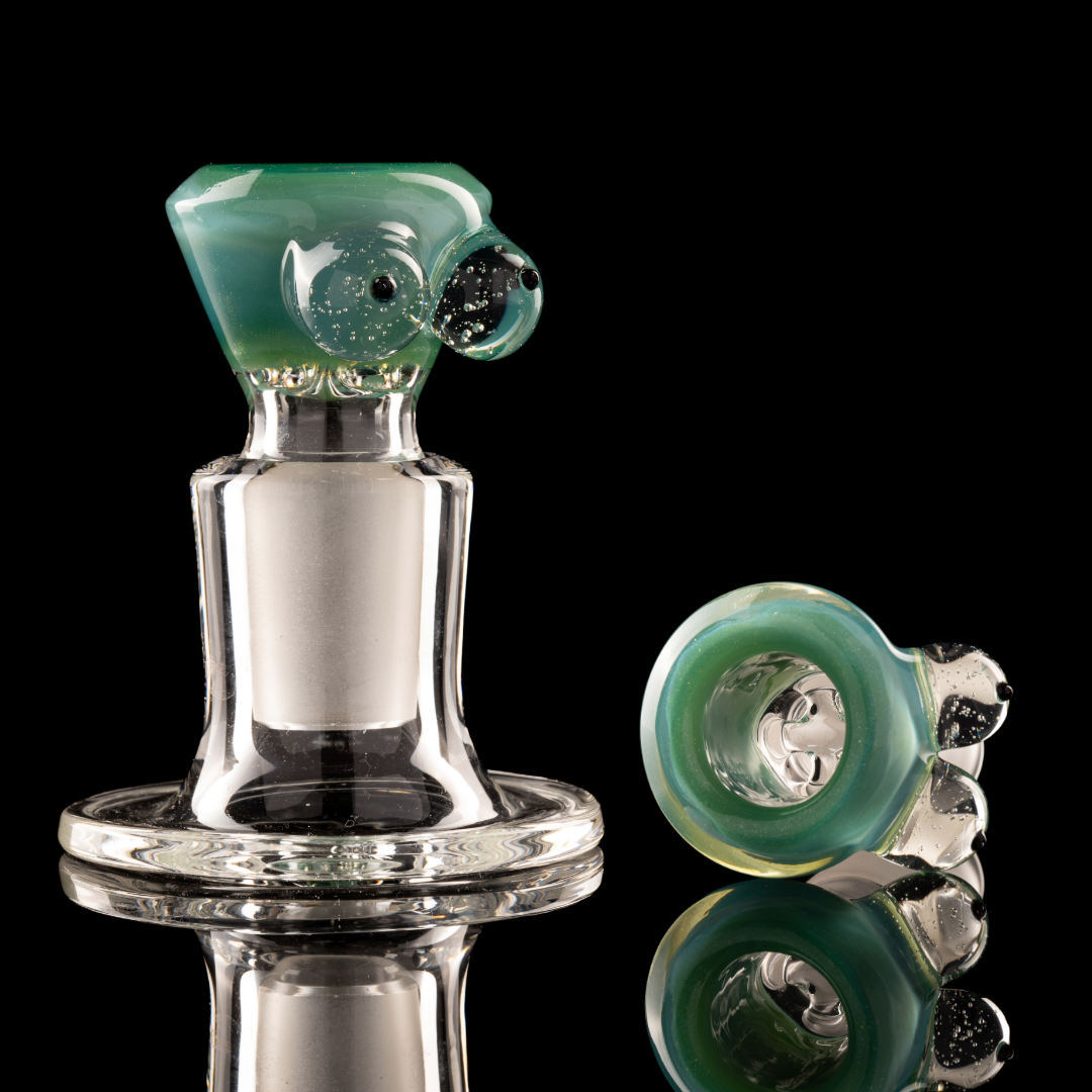 Titz Glass - 18mm 4 Hole Single Colour Titty Slide - 3