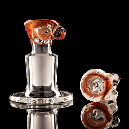 Titz Glass - 18mm 4 Hole Single Colour Titty Slide - 5