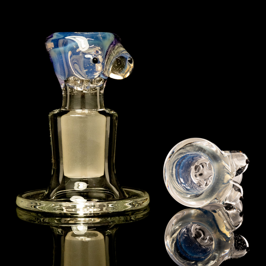 Titz Glass - 18mm 4 Hole Single Colour Titty Slide - 7