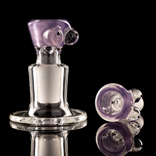 Titz Glass - 18mm 4 Hole Single Colour Titty Slide - 8