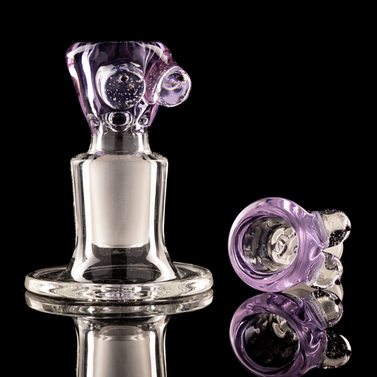 Titz Glass - 18mm 4 Hole Single Colour Titty Slide - 10