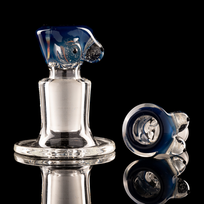 Titz Glass - 18mm 4 Hole Single Colour Titty Slide - 11