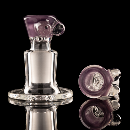 Titz Glass - 18mm 4 Hole Single Colour Titty Slide - 12