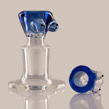 Titz Glass - 18mm 4 Hole Single Colour Titty Slide - 13