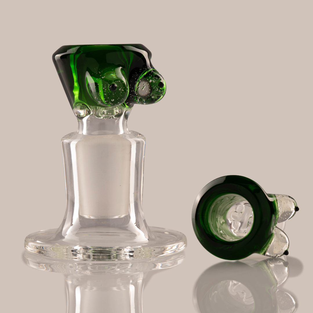 Titz Glass - 18mm 4 Hole Single Colour Titty Slide - 14