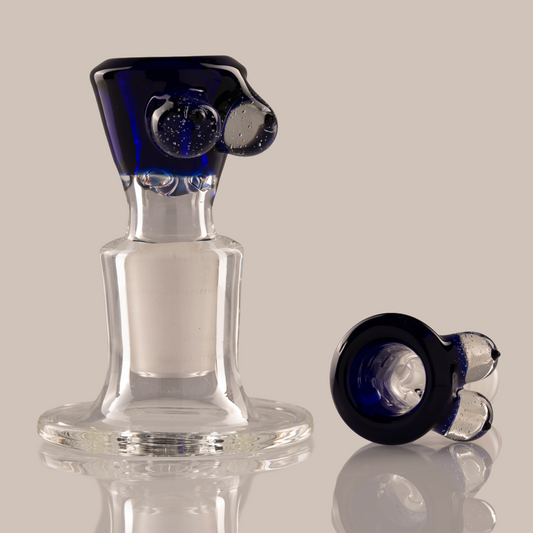 Titz Glass - 18mm 4 Hole Single Colour Titty Slide - 15