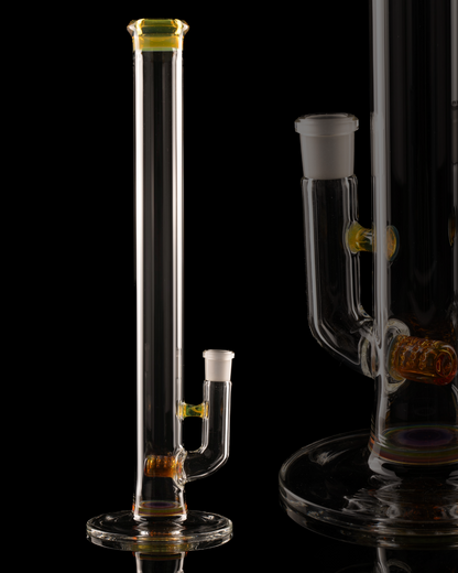 Green Belt Glass - Colour Accented 44mm Stemline - NS Yellow