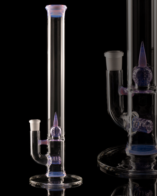 Green Belt Glass - Colour Accented Stem-Imperial - Pink Slyme