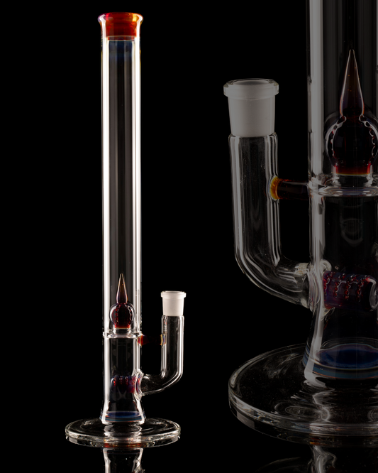 Green Belt Glass - Colour Accented Stem-Imperial - Amber Purple