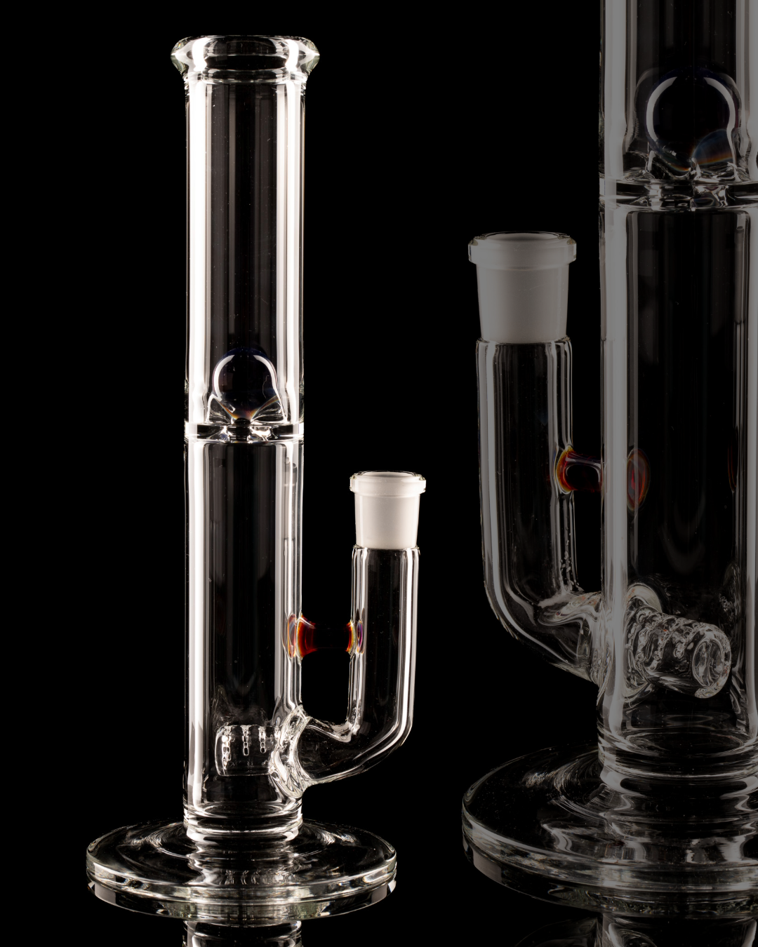 Green Belt Glass - Mini MSG 44mm Stemline - Amber Purple