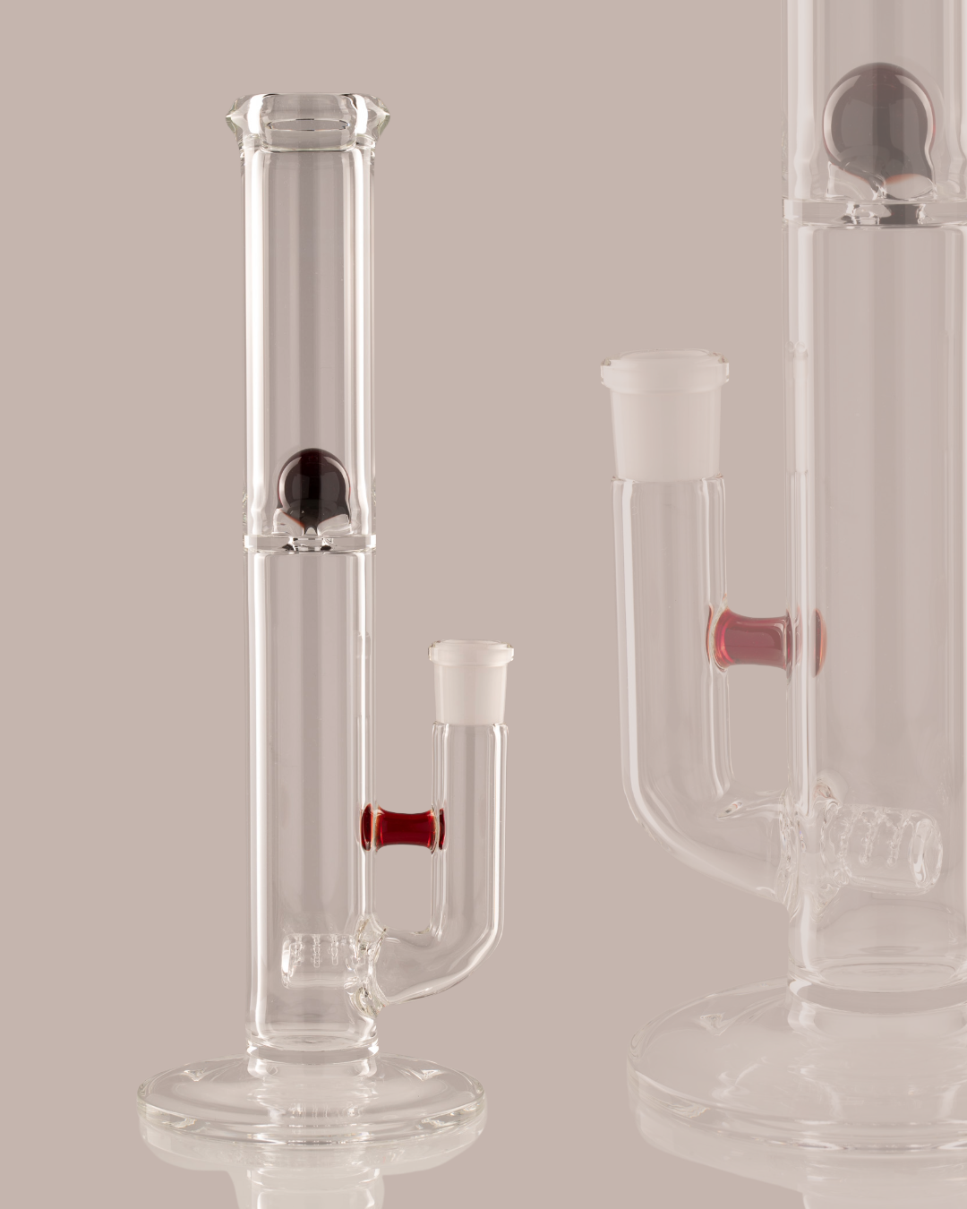 Green Belt Glass - Mini MSG 44mm Stemline - Pomegranate