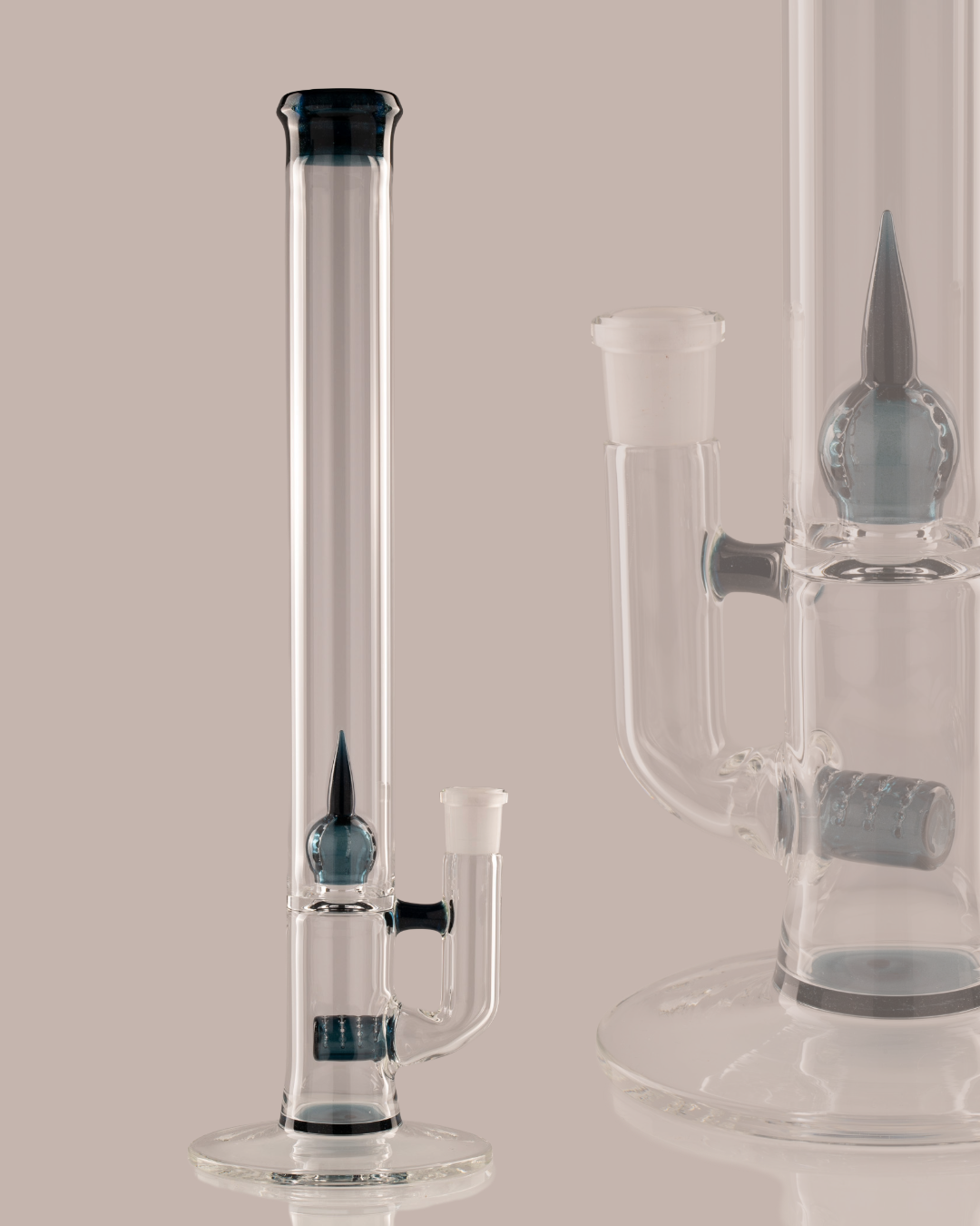 Green Belt Glass - Colour Accented Stem-Imperial - Heavy Blue Stardust