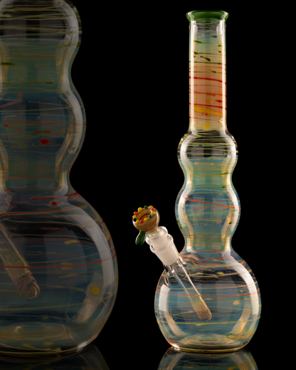Al Gore - Fumed Double Bubble Beaker Bong