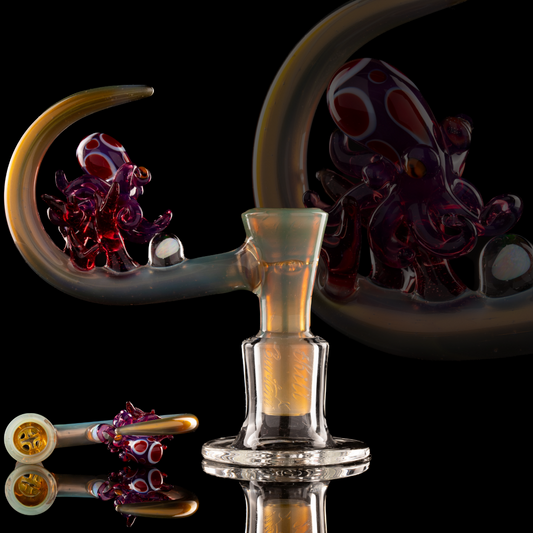 Thill Glassworks X Burtoni - 18mm 4-Hole Collab Octopus Slide