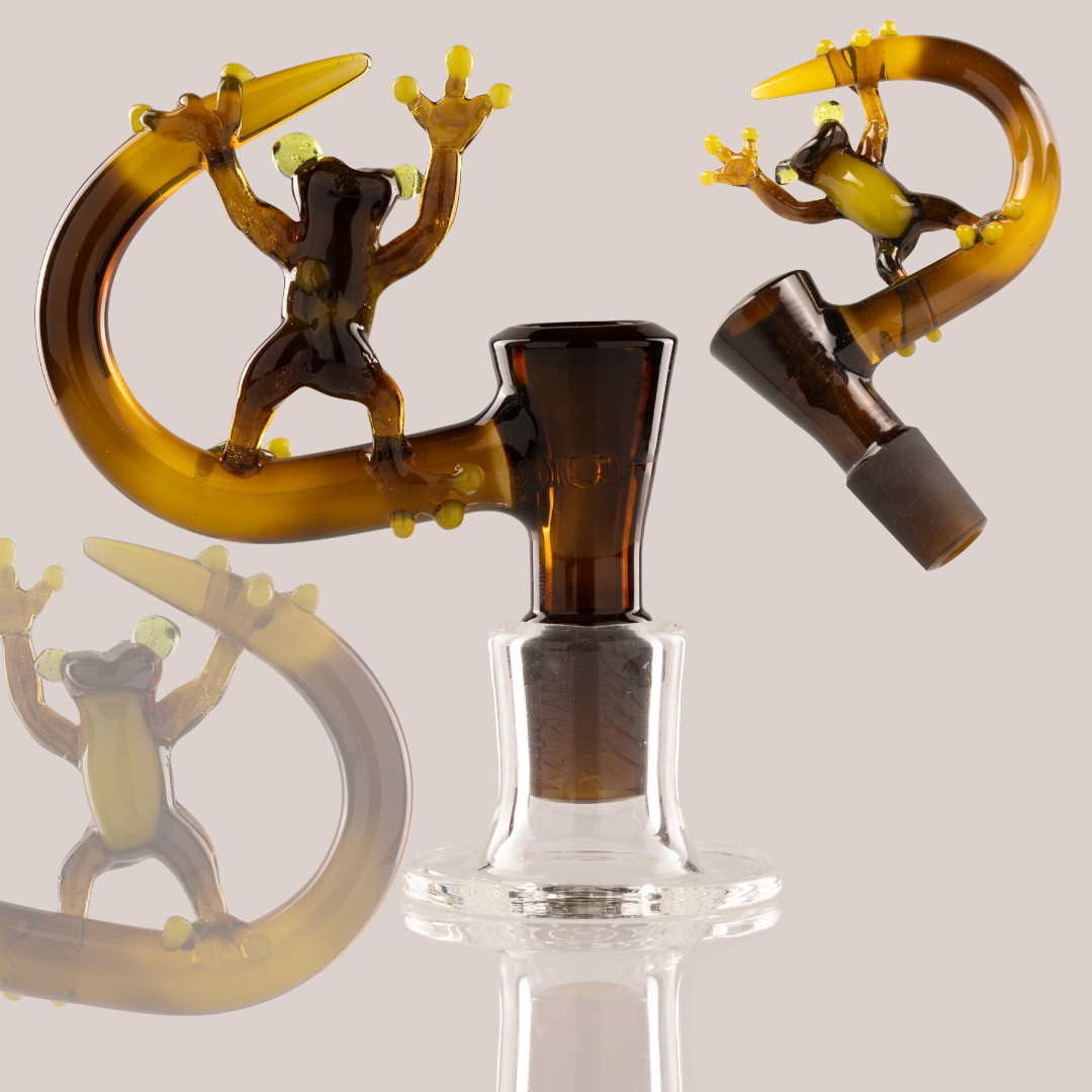 Thill Glassworks X Tony Kazy - 18mm 4-Hole Collab Frog Horn Slide