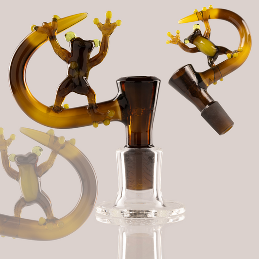 Thill Glassworks X Tony Kazy - 18mm 4-Hole Collab Frog Horn Slide