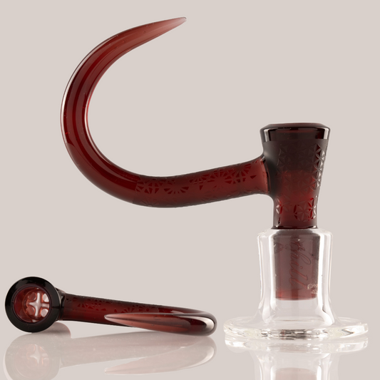 Thill Glassworks - 18mm 4-Hole Carved Single Colour