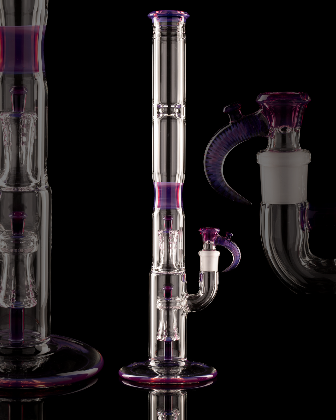 Jamms Glass - Double Diamond Perc Tube - Royal Jelly